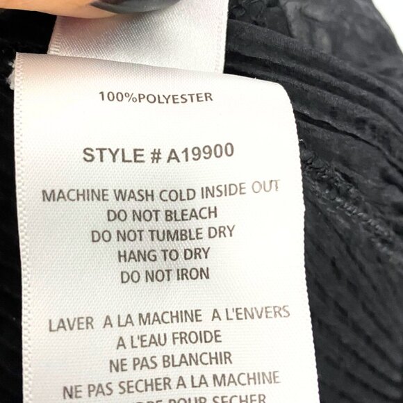 Vintage Melanie Lyne Y2K floral black crinkle gothic ruffle blouse small - Picture 6 of 6